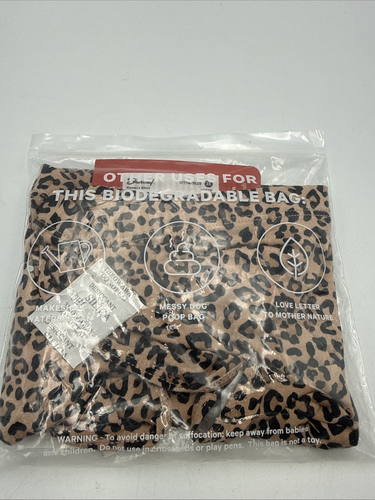 Shinesty The Wild Cat Bikini Leopard Print Modal Bikini Underwear. 2XL