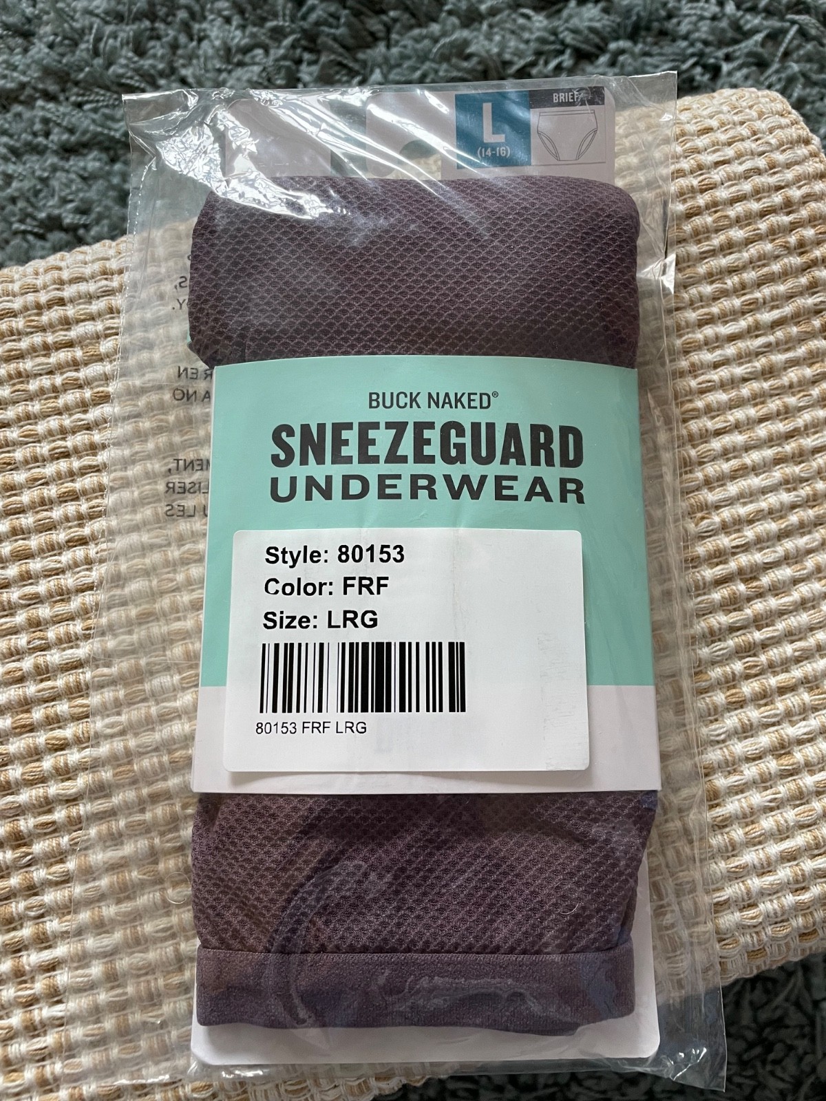 Duluth Buck Naked Sneezeguard womens briefs sz. L