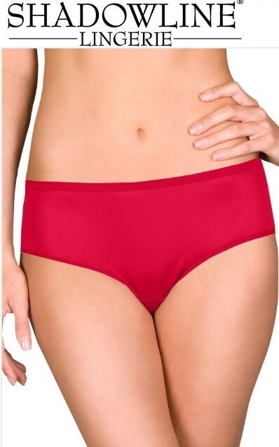 3 Pair Size 10 Red ShadowLine Hipster Covered elastic waist and leg Free Ship