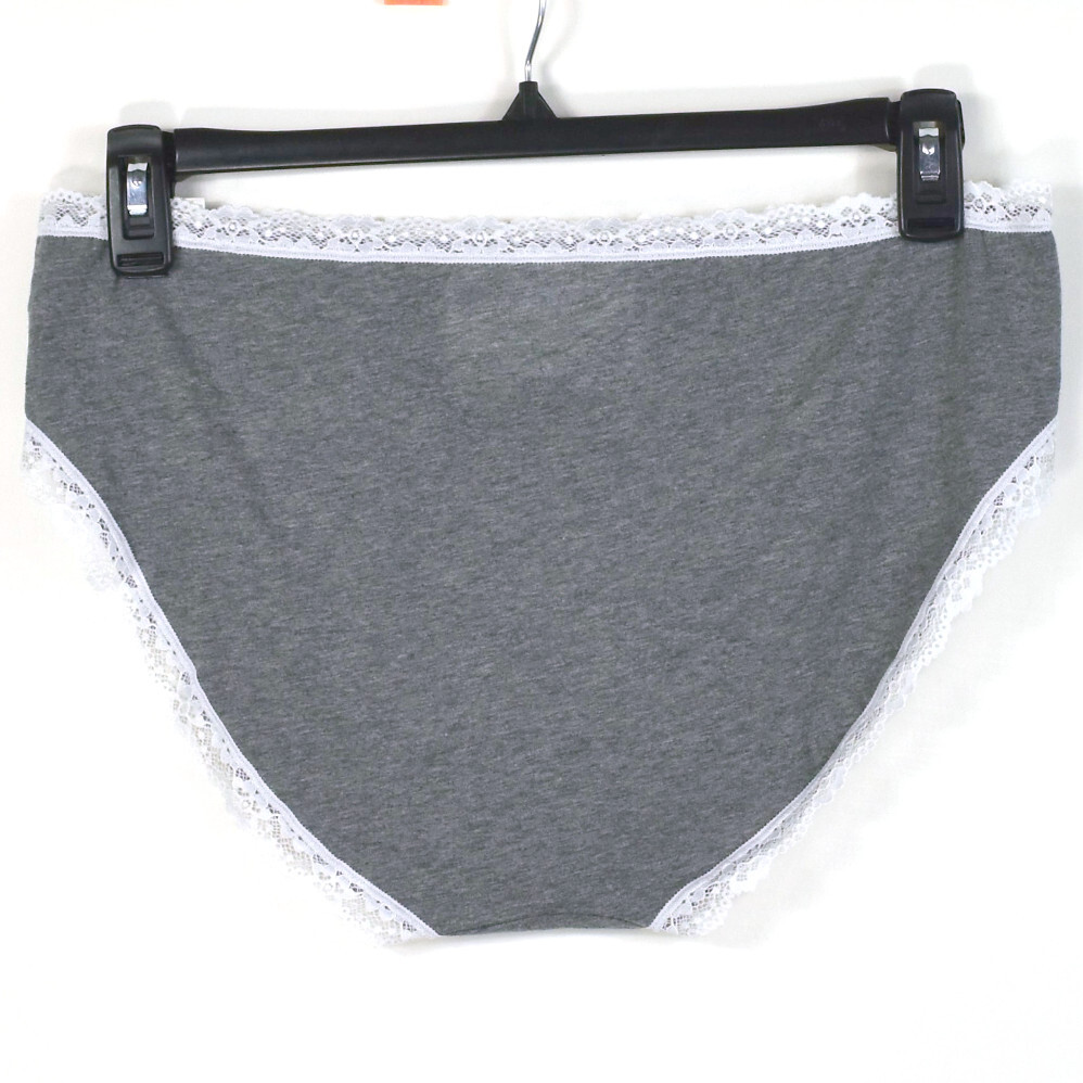 Jenni Womens Cotton Blend Lace Trim Hipster Solid Choose Size & Color New Panty