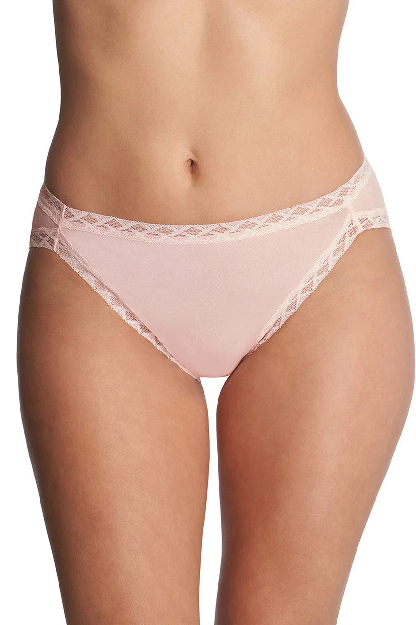 Natori BLISS 152058 Seashell Pink Stretch Pima Cotton French Cut Brief Panty XL