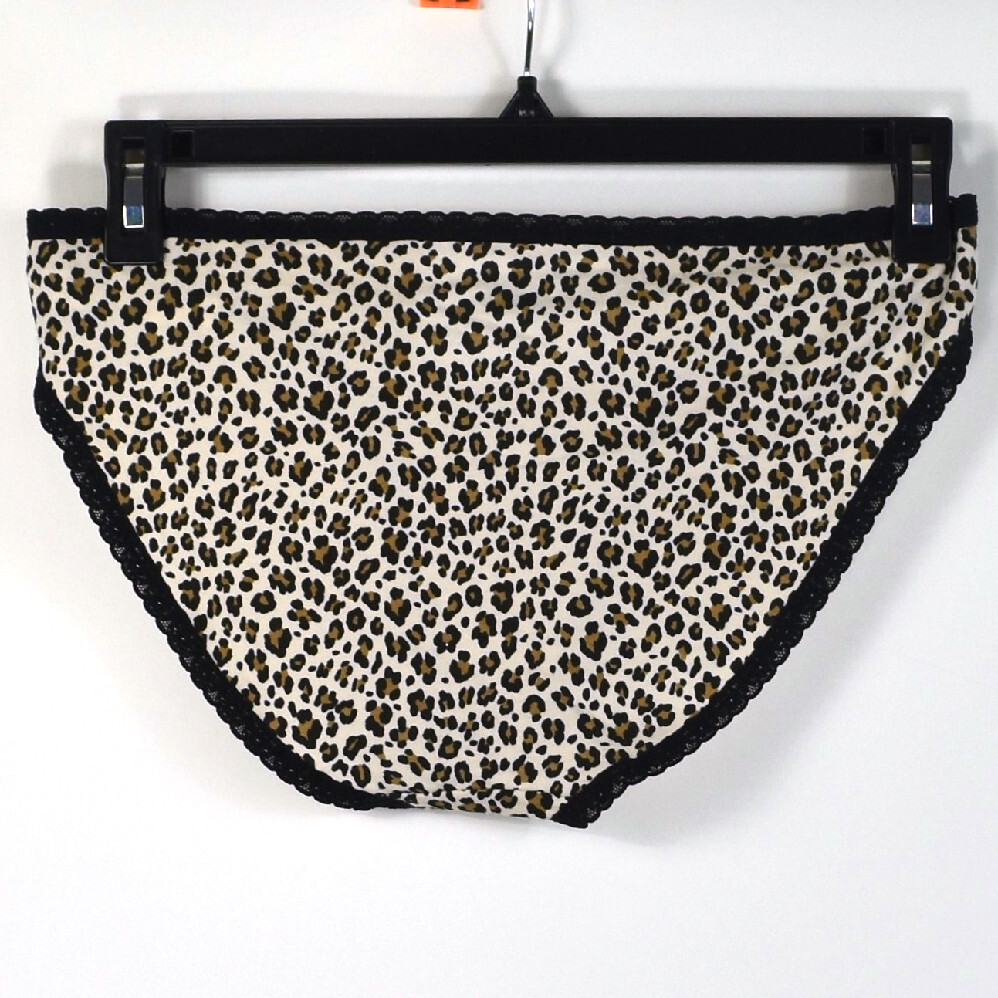 Jenni Cotton Blend Lace Trim Print Bikini Choose Size & Color New Panty