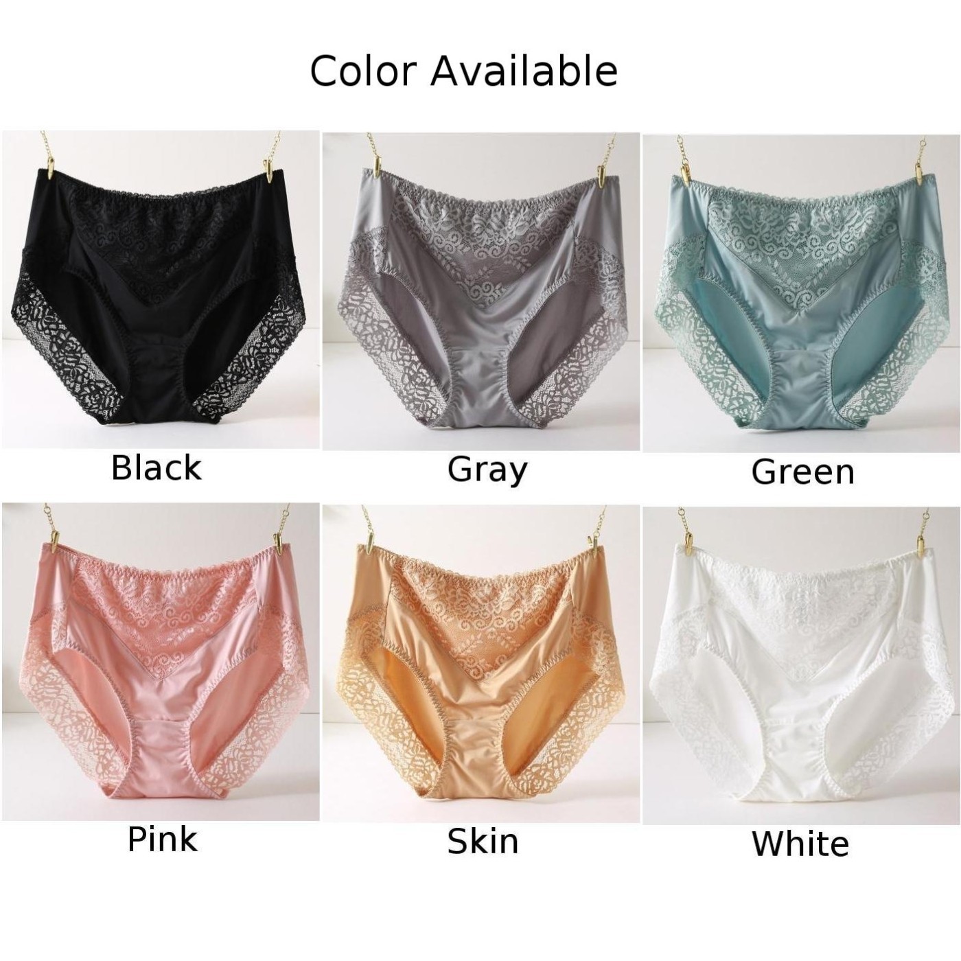 Plus Size Women Panties Soft Daily Underpants Knickers Flower Briefs Underwear