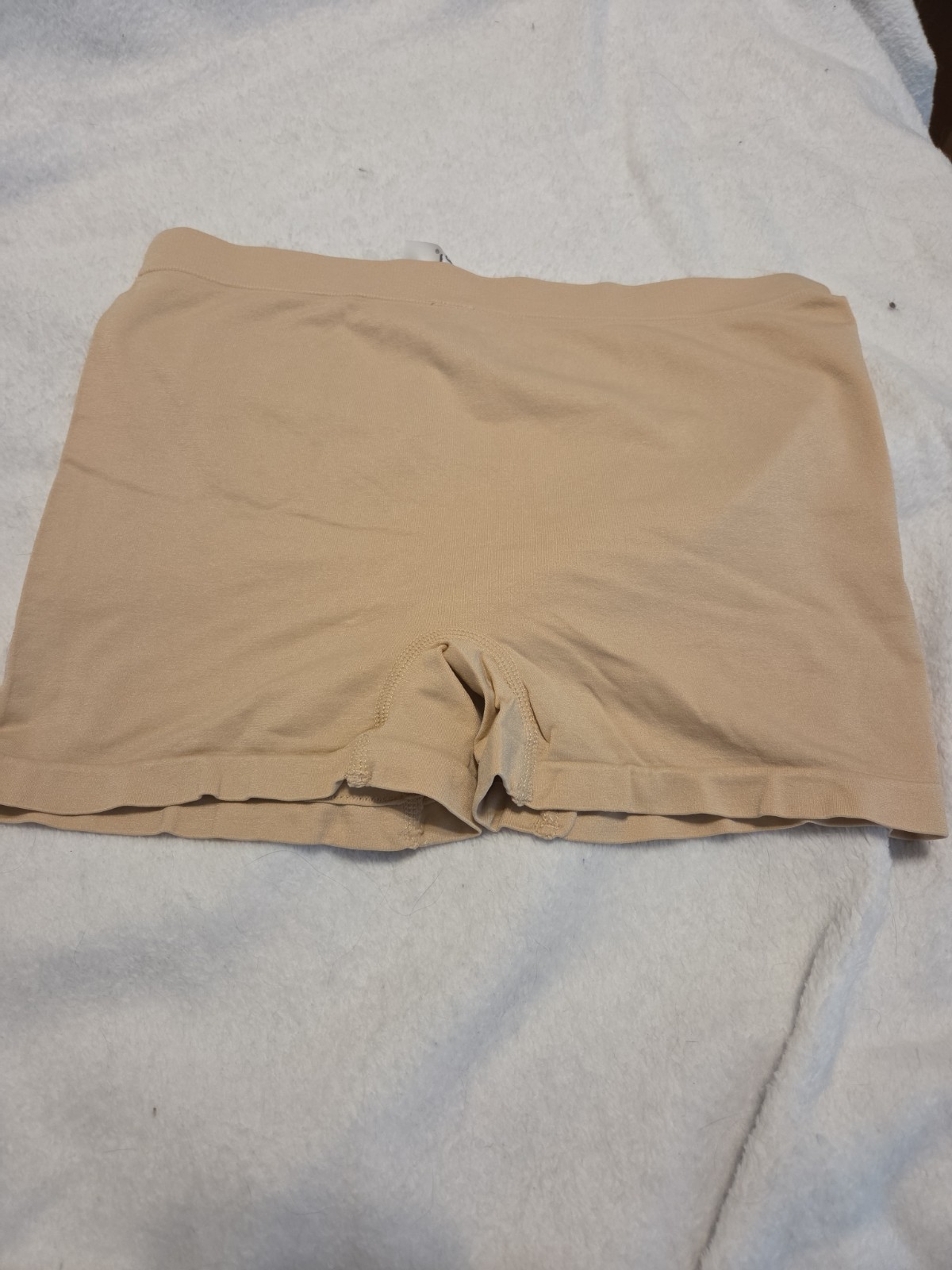 NWT Tan Sofra Stretchy Soft Boyshort Panty Plus Size 1X 2X Nylon Spandex