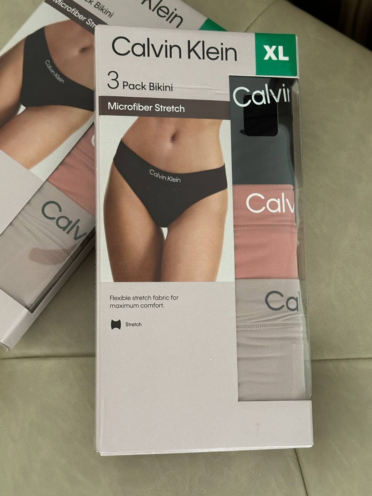 Calvin Klein Microfiber Stretch Bikini – XL – 3 pack each