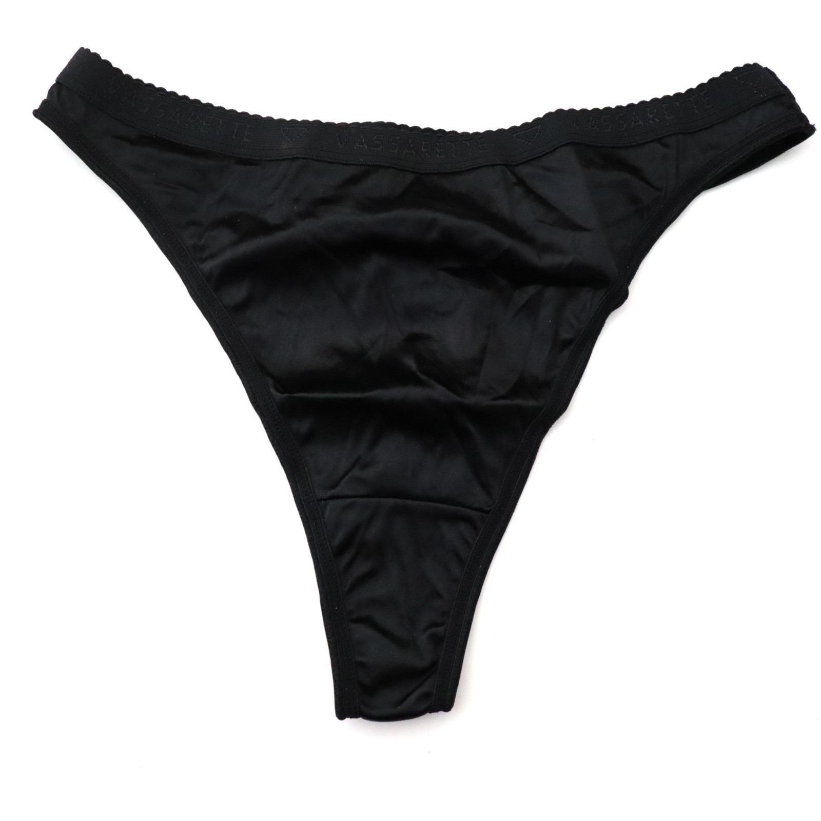 NEW Vassarette VTG 90s Second Skin Satin Stretch Thong Panty LARGE