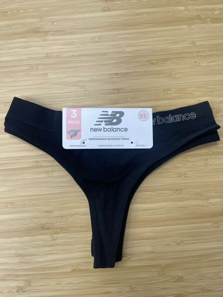 New Balance Women’s Ultra Comfort Performance Seamless Thong (3-Pack), X-Small