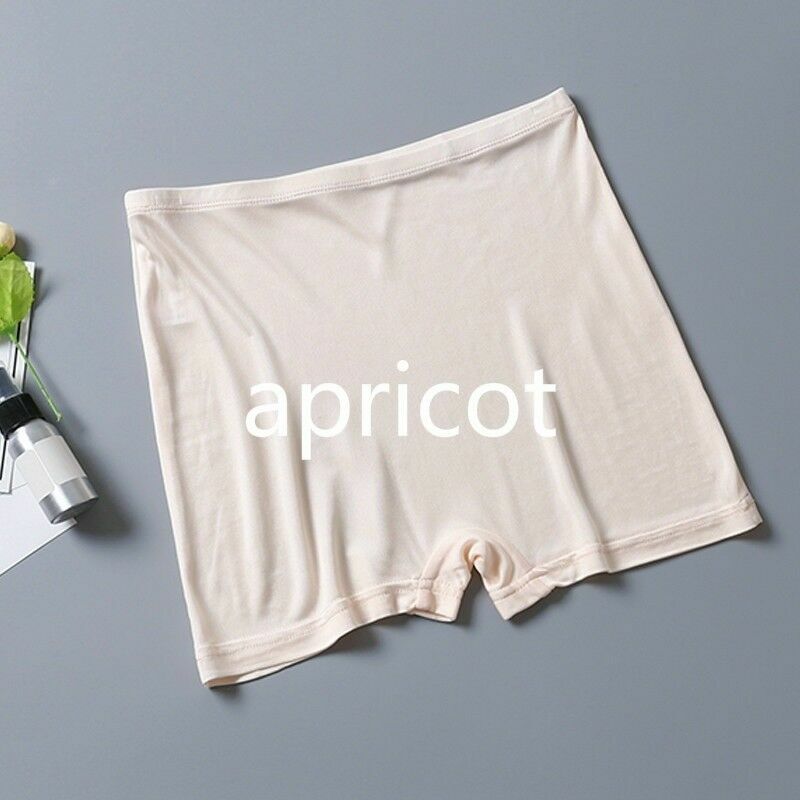 Women Silk Briefs Boxer Underwear Knickers Panties Stretch Underpants High Waist