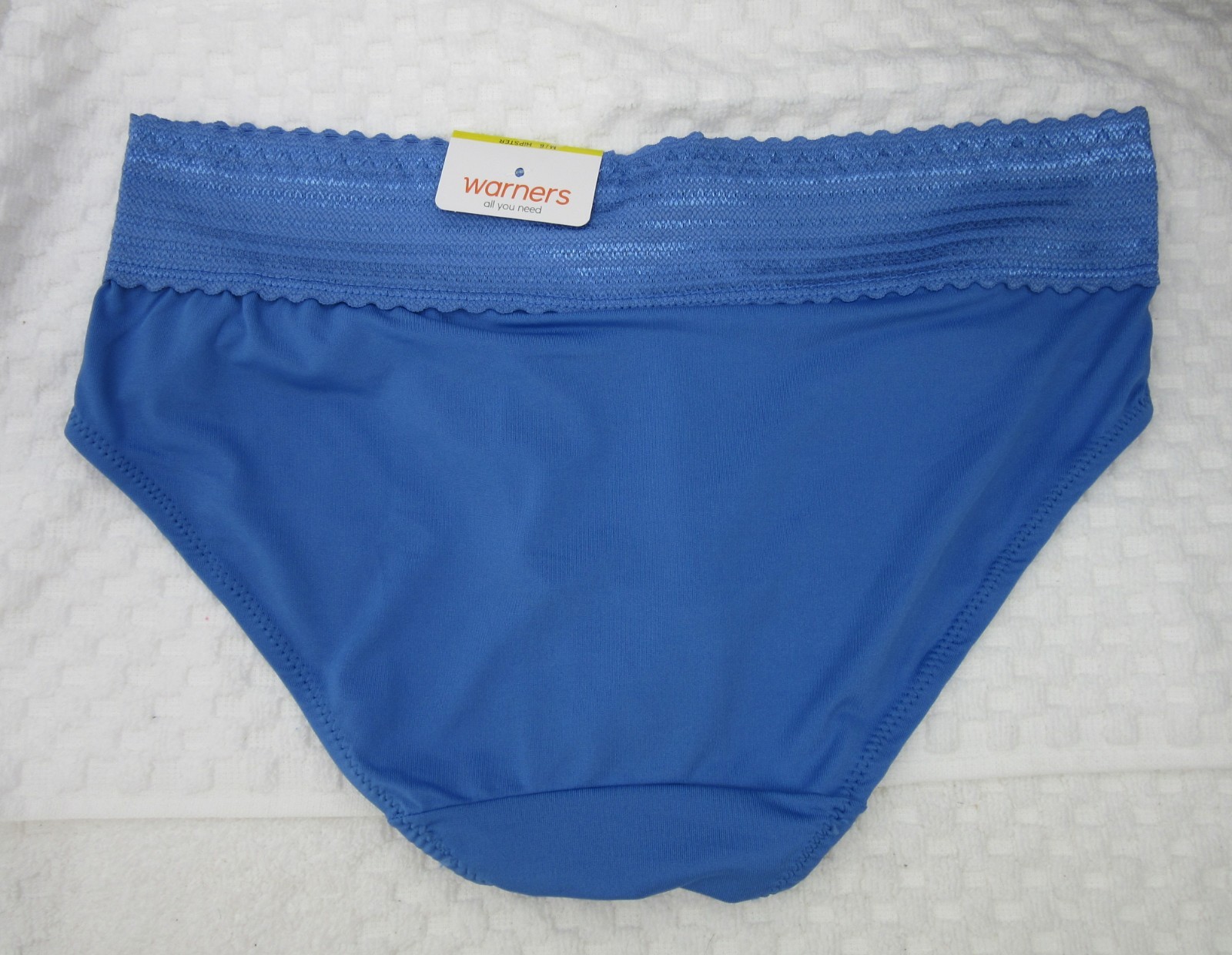 New set/3 WARNER’S no muffin top HIPSTER panties TEAL BLUE BLACK WINE FLORAL M