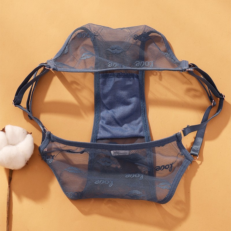 6 Pack Lot Sexy Womens See Through Sheer Panties Double Strap Underwear Lingerie