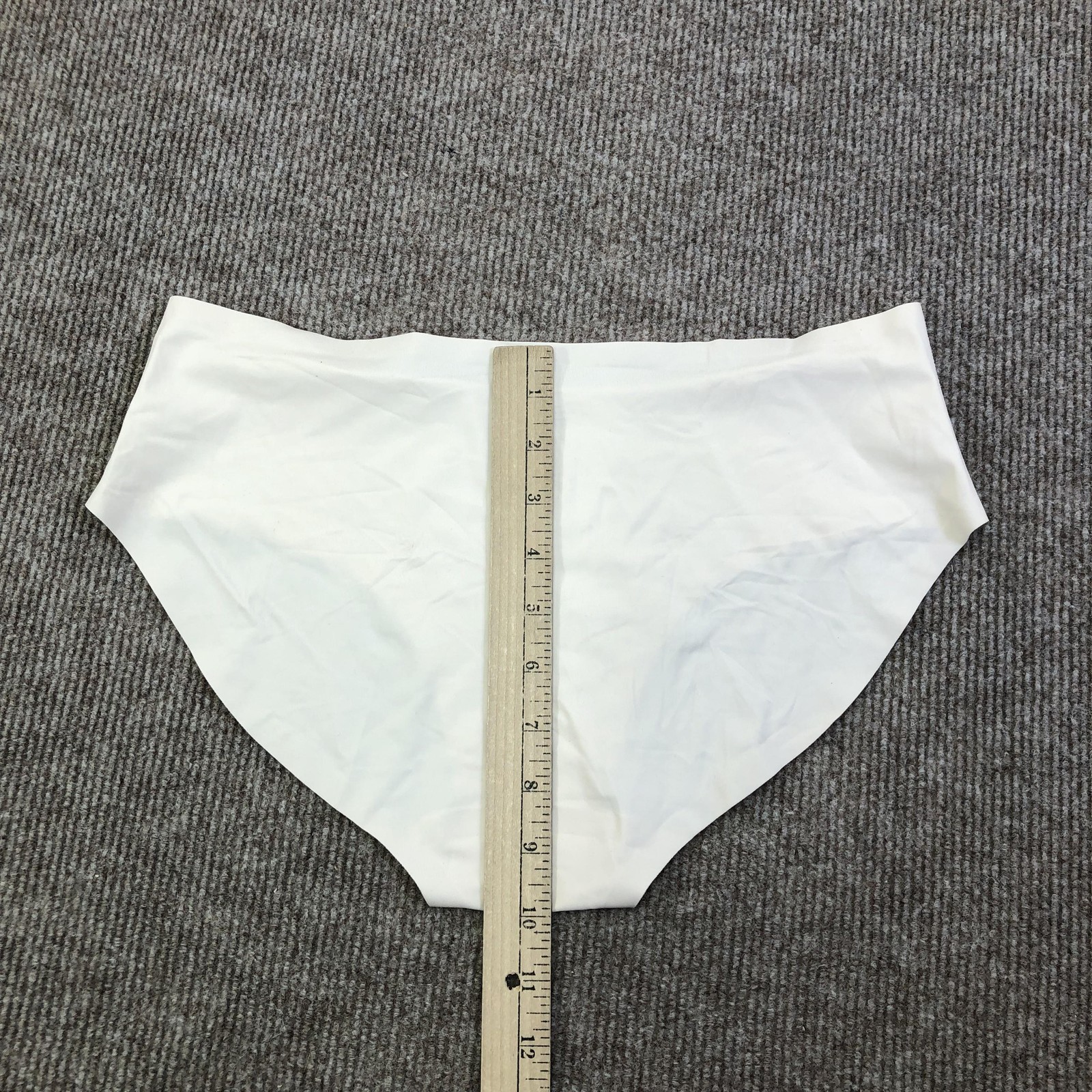 EBY Underwear Womens L White Seamless Brief Panties Soft Microfiber Stretch
