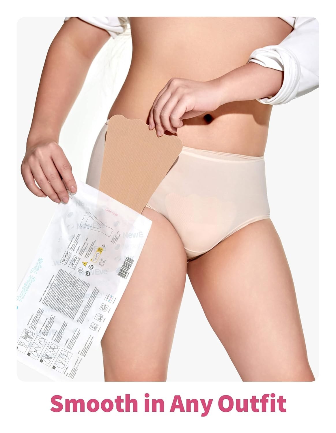 Trans Women Tuck Kit Easy Tuck 2 Pre Padded Tucking Strips Crossdress Tucking