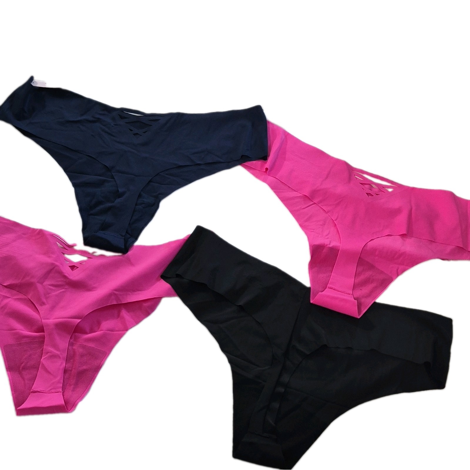 Victoria’s Secret Seamless Stretch Thong Panties 4 Pack Multicolor XXL