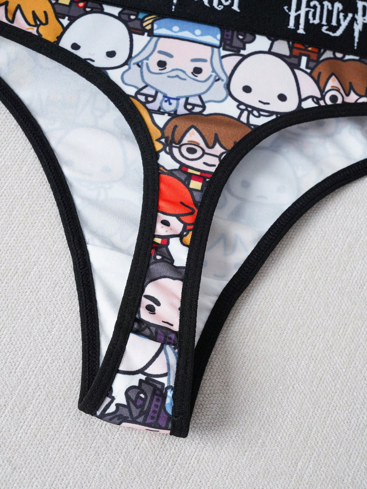 Harry Potter Wizard Licensed Graphic Cartoon Logo Thong Panties