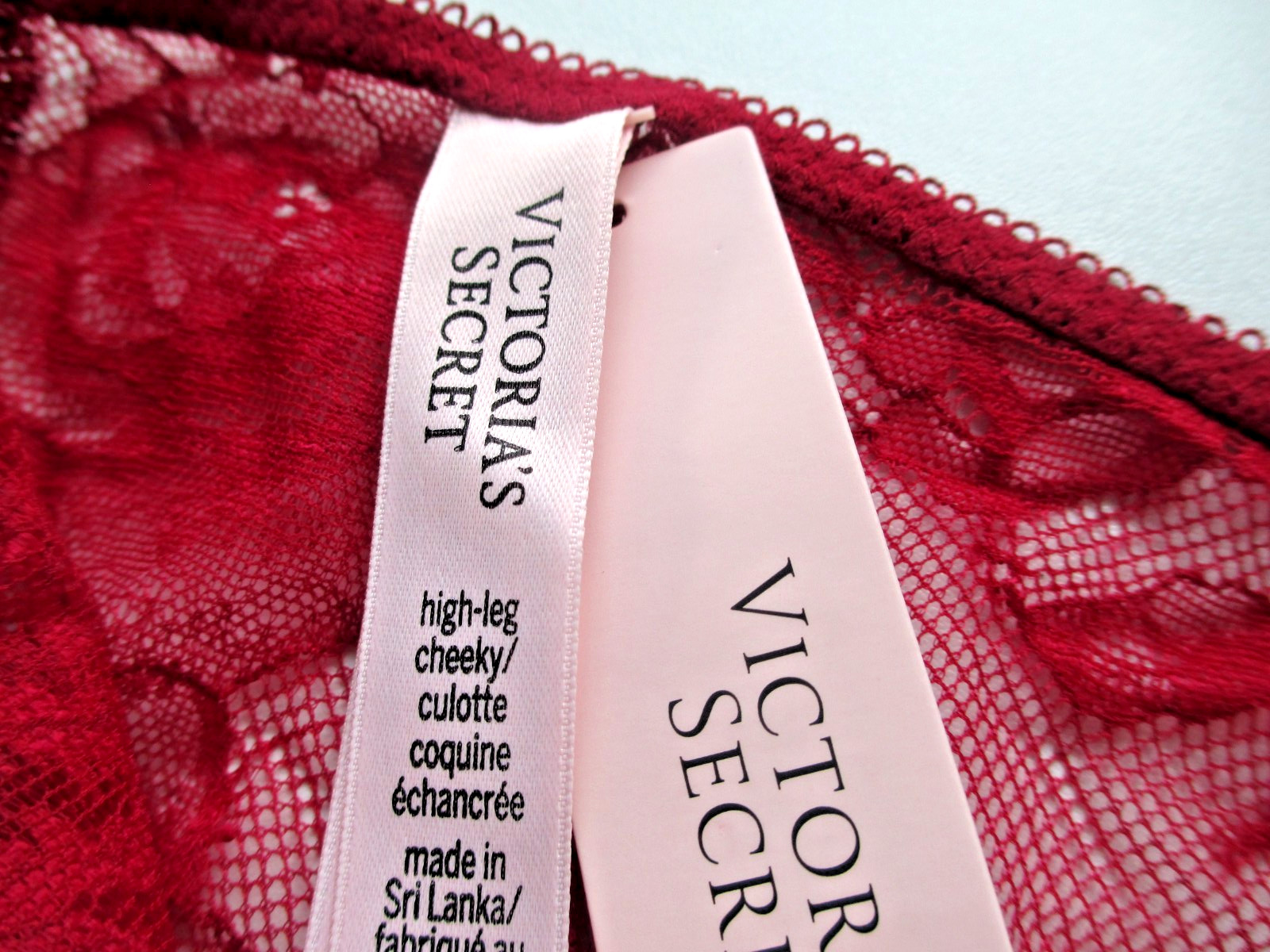 VICTORIA’S SECRET VERY SEXY High Leg Cheeky Panty S M L XL Red NWT Lace VS Open