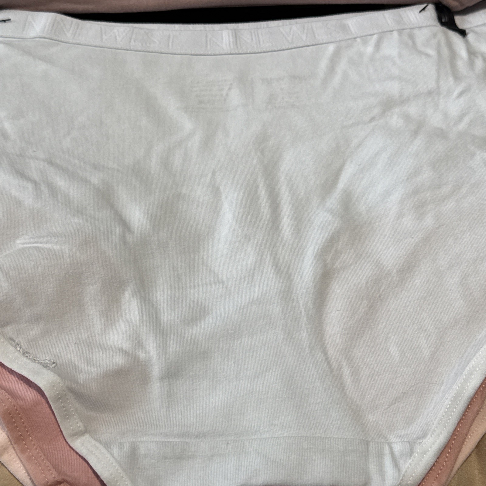 NINE WEST INTIMATES 5 PAIR SUPER SOFT BRIEF PANTIES UNDERWEAR LARGE COTTON