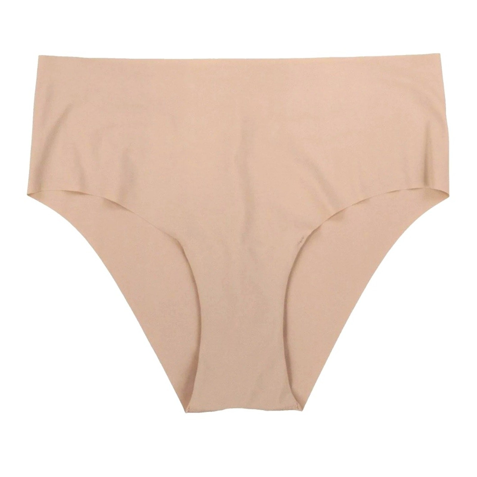AQUA Intimates Women Chai Beige 4-pc Set Seamless Stretch Hipster Panties Size S