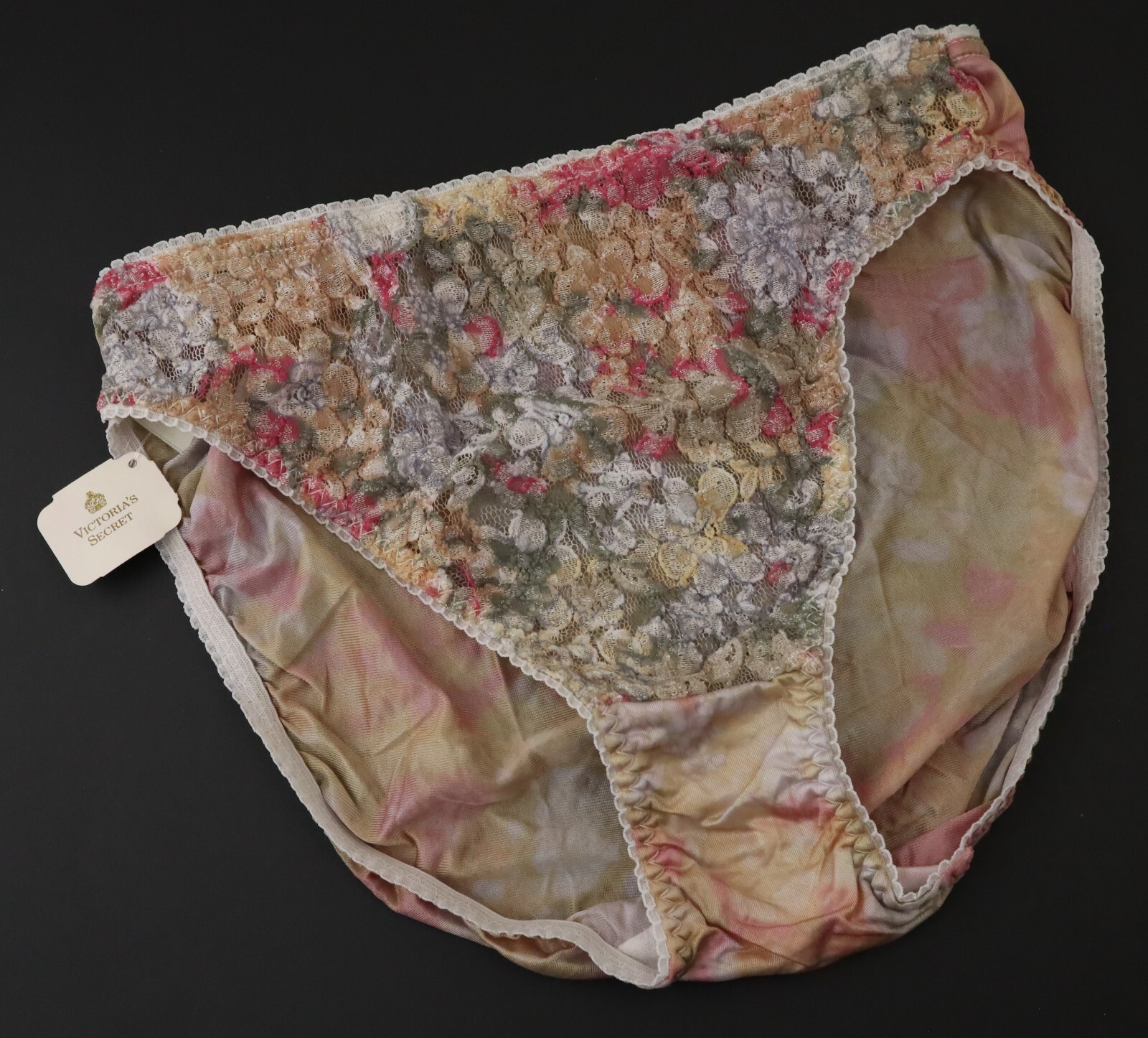 NEW Victoria’s Secret VTG 80s-90s Gold Label Patin Nyon Silky Brief Panty SMALL