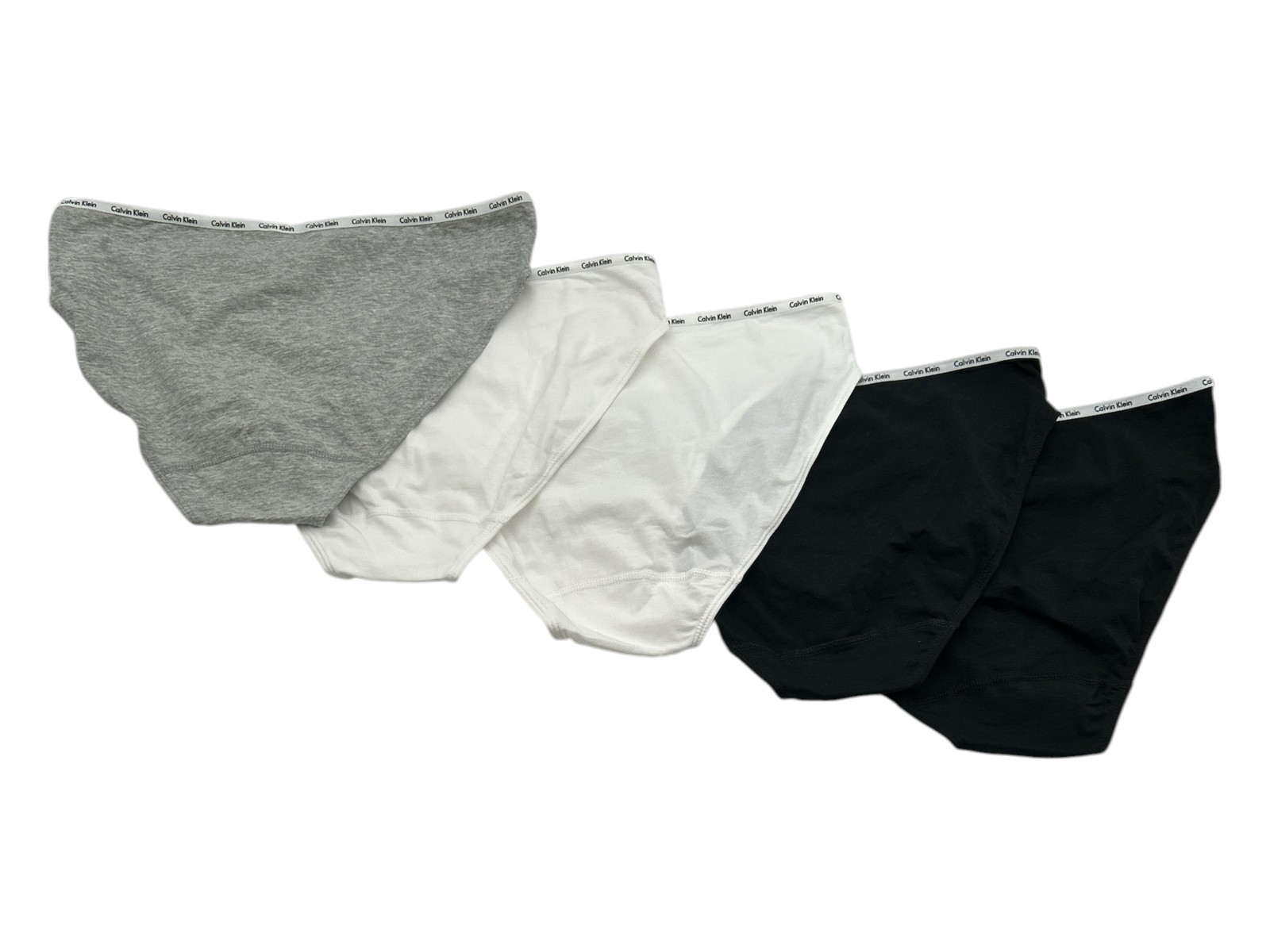 Calvin Klein Bikini 5 Pack Black White Grey- LARGE