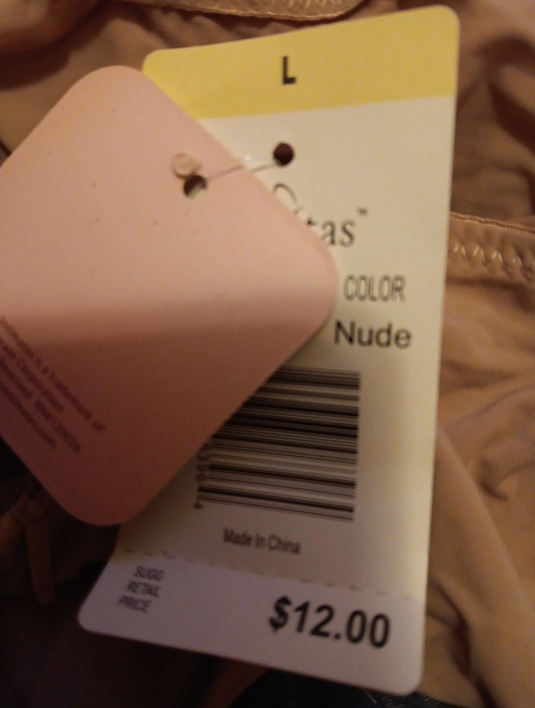 Affinitas Panties, Women’s Size Large Beige Nude, Hipsters, Bow Comfort Everyday