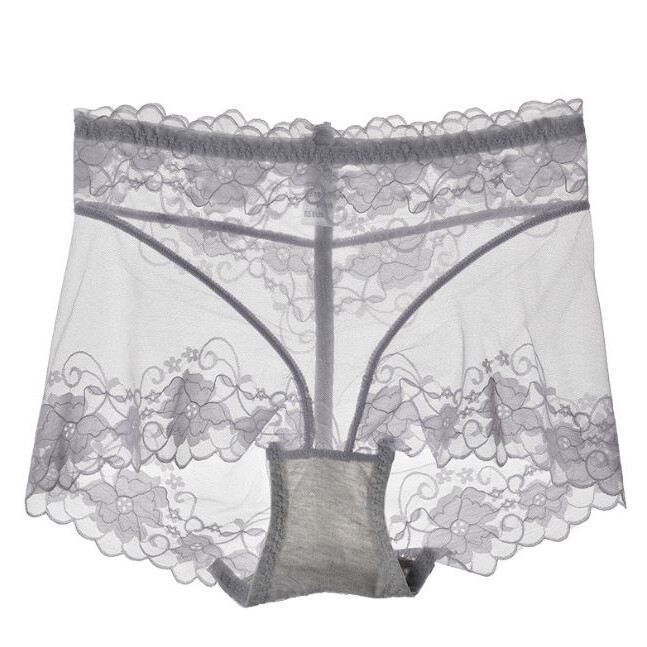 5 Pack Lot Sexy Womens Sheer Lace Panties Briefs See Through Underwear Lingeries