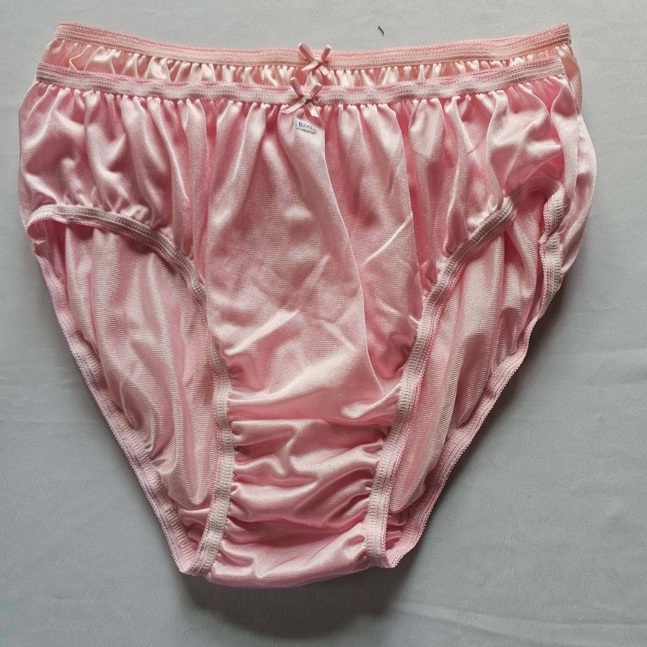 6 Plus Bikini Underwear Nylon Woman Panties Soft Smooth Briefs Mid-Waist/Mix/2XL