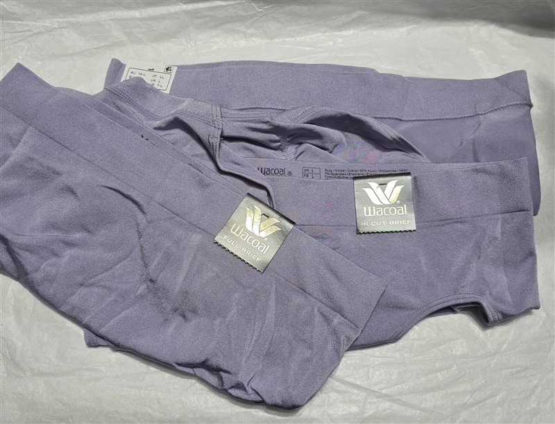NWT Wacoal LG 3pr B Smooth Hi Cut Brief Panty 834175 Lavender 130756