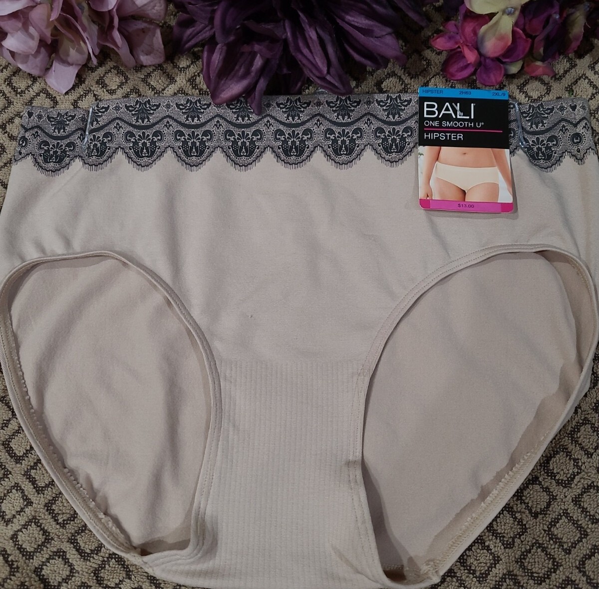 2XL/9 BALI INTIMATES ONE SMOOTH U All Around Hipster Panties 2H63 ~NWT
