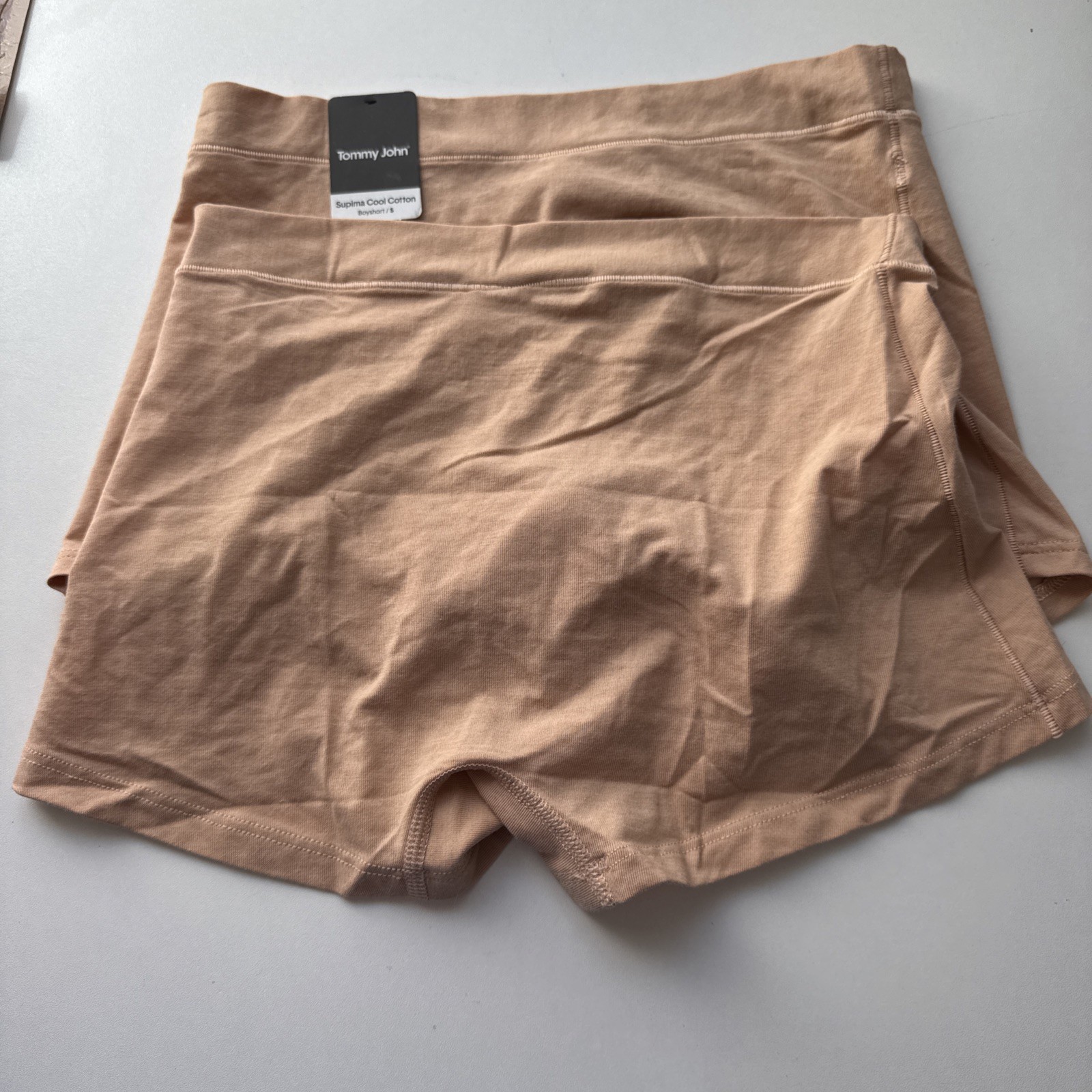Tommy John Women’s Cool Cotton Boyshort Size Small New 2 Pack Maple Sugar