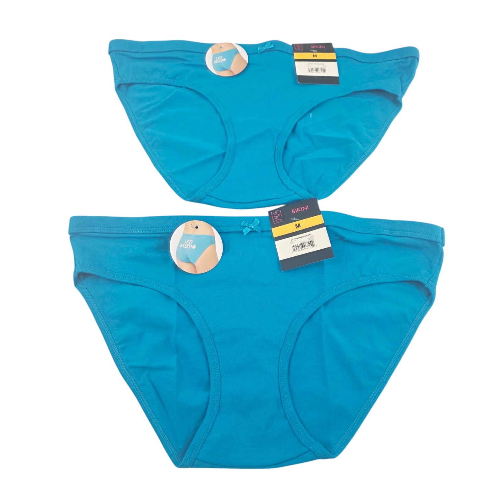 No Boundaries 3-Pack Cotton Spandex Lazy Weekend Bikini Panties – Size Medium
