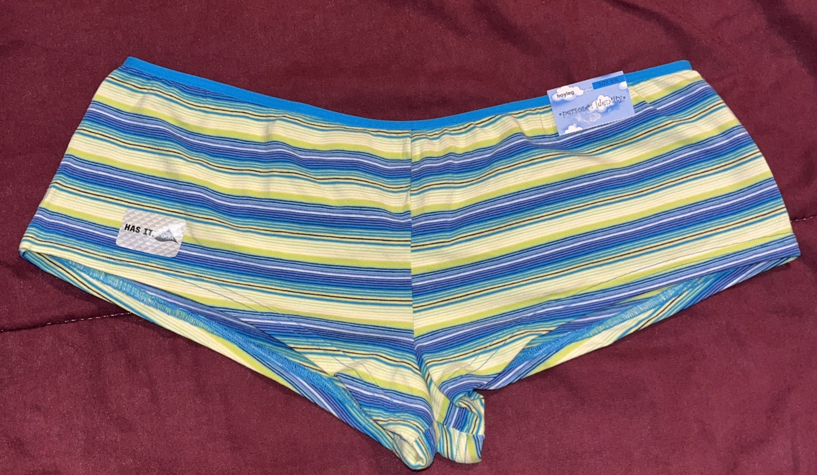 8/XL personal identity Boyleg Daily wear, cozy sleep lounge Blue Green