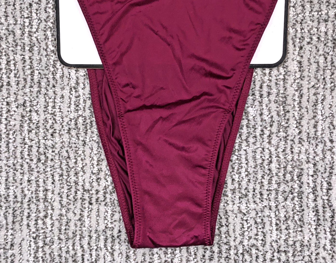 VictoriasSecret VerySexy NWT Medium Magenta Spellout Shine Strap Brazilian Panty