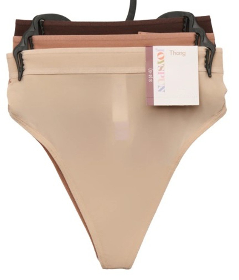 Joyspun Women’s Micro Thong Panties, JS799, Stretch, 3-Pack, Size 3XL (22)