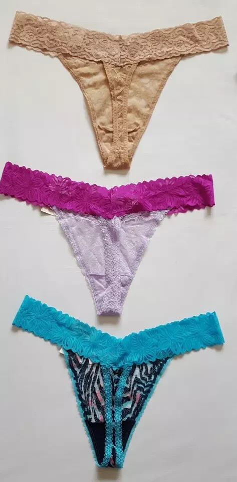 No Boundaries Allover Lace Thong Panties Size XXL(19) Multicolor (LOT OF 6)