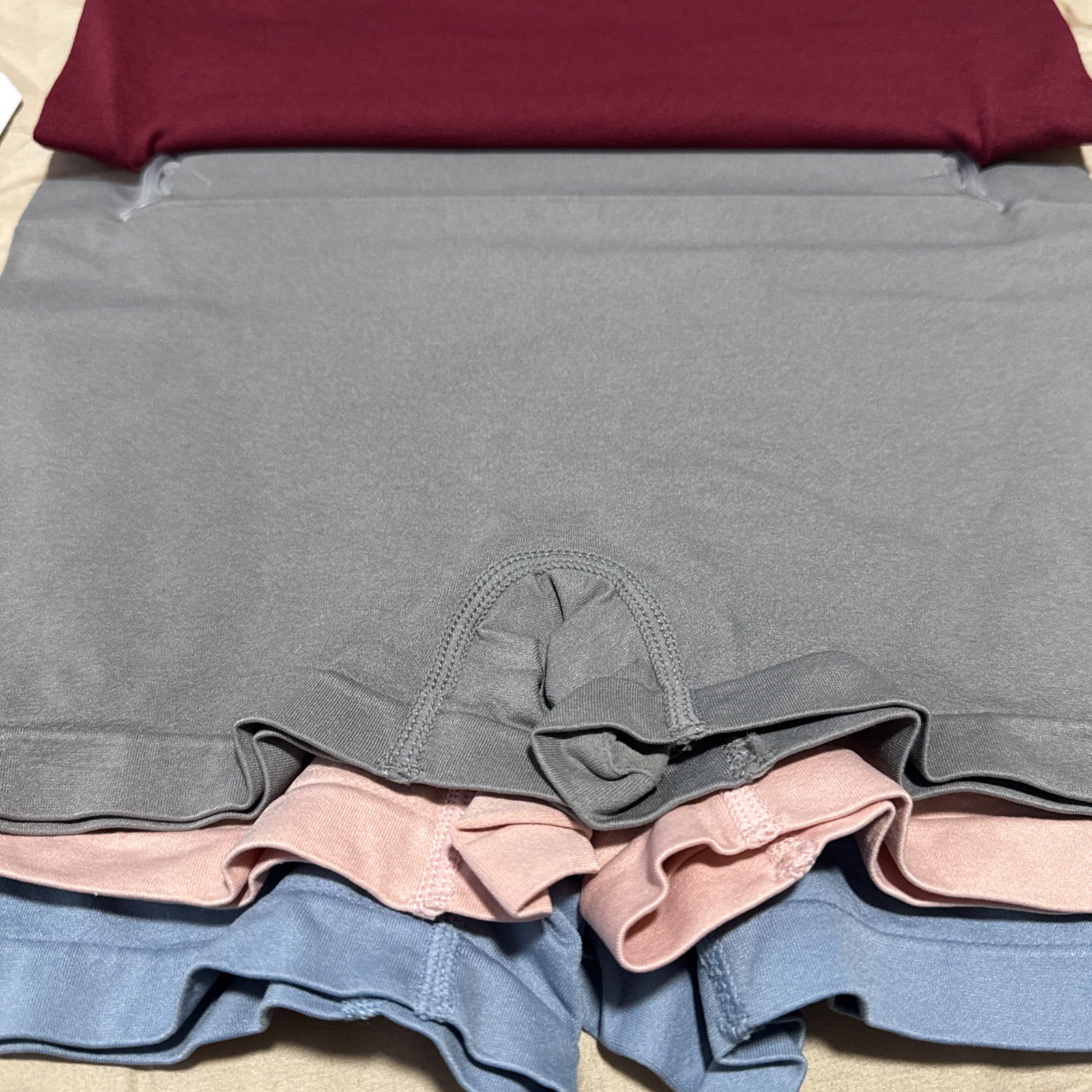 5 Life Is Good Boyshorts Panties Seamless Medium 8-10 Nylon Spandex Polyester