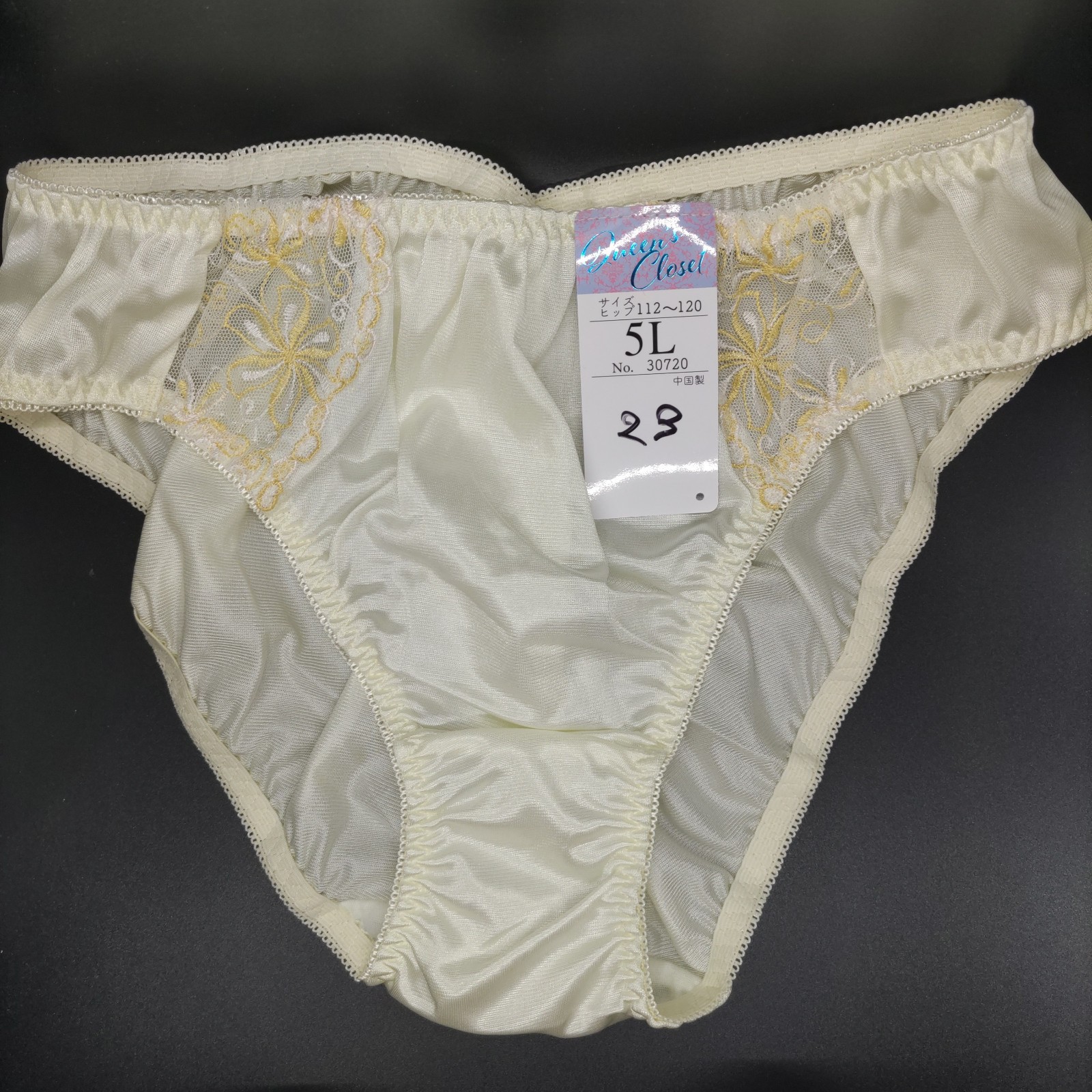 US SIZE 2XL SHINY NYLON TRICOT PANTIES from Japan