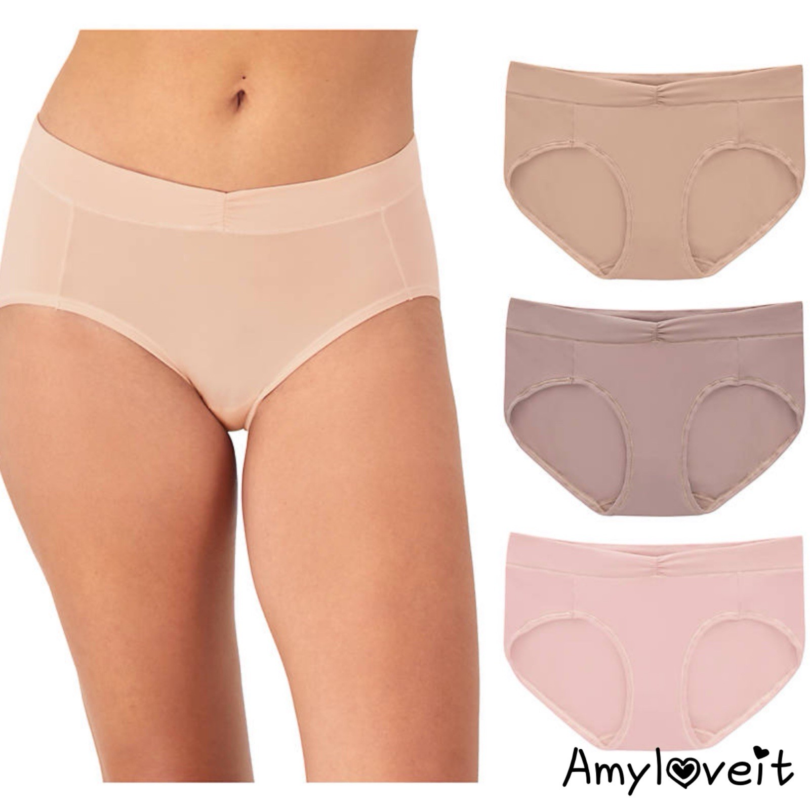 Maidenform Everyday Luxe Bikini Underwear Set Size Large New
