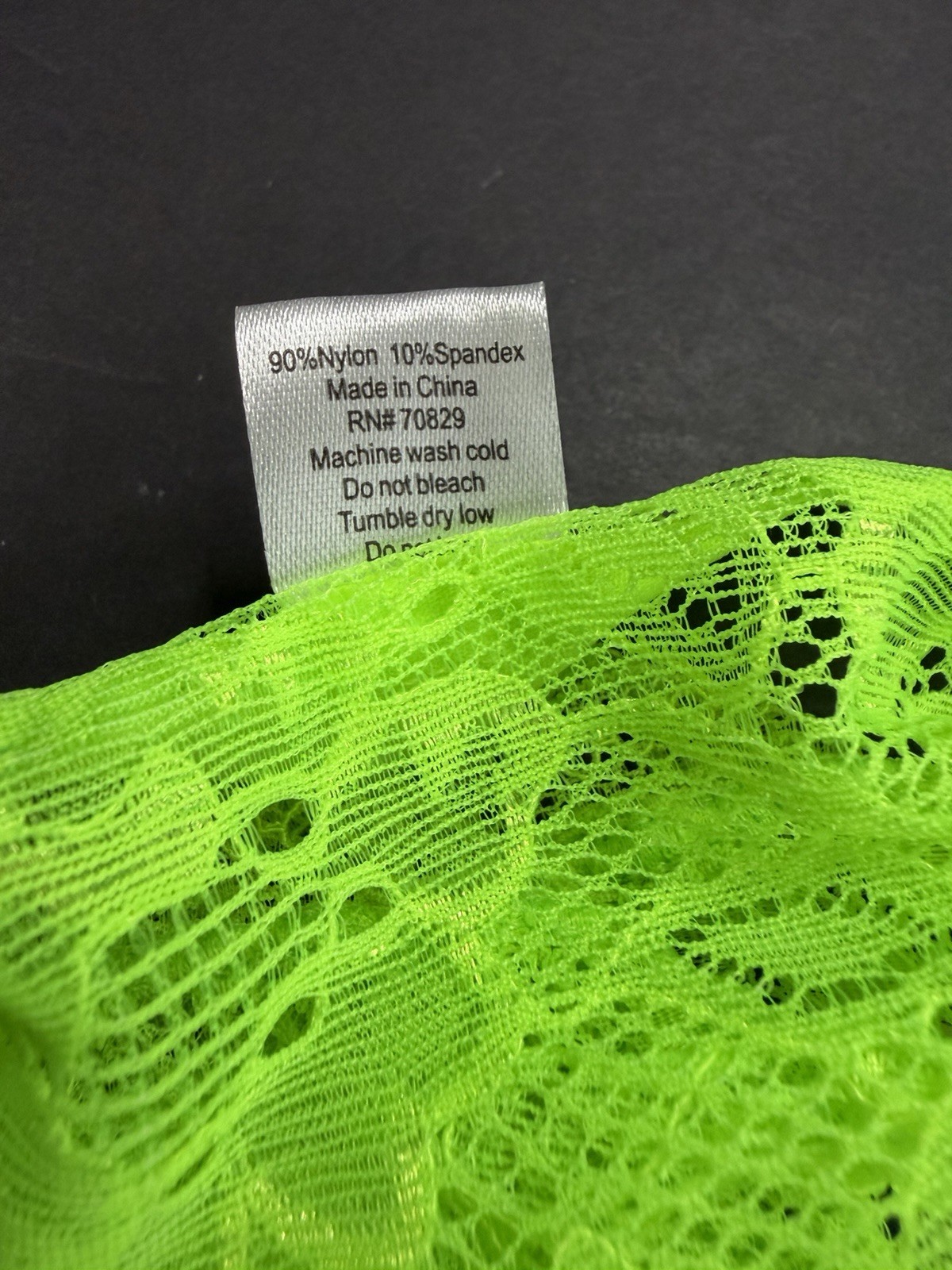True Rue21 Women M Cheeky See Through Mesh Sheer Floral Spandex Nylon Sexy Adult