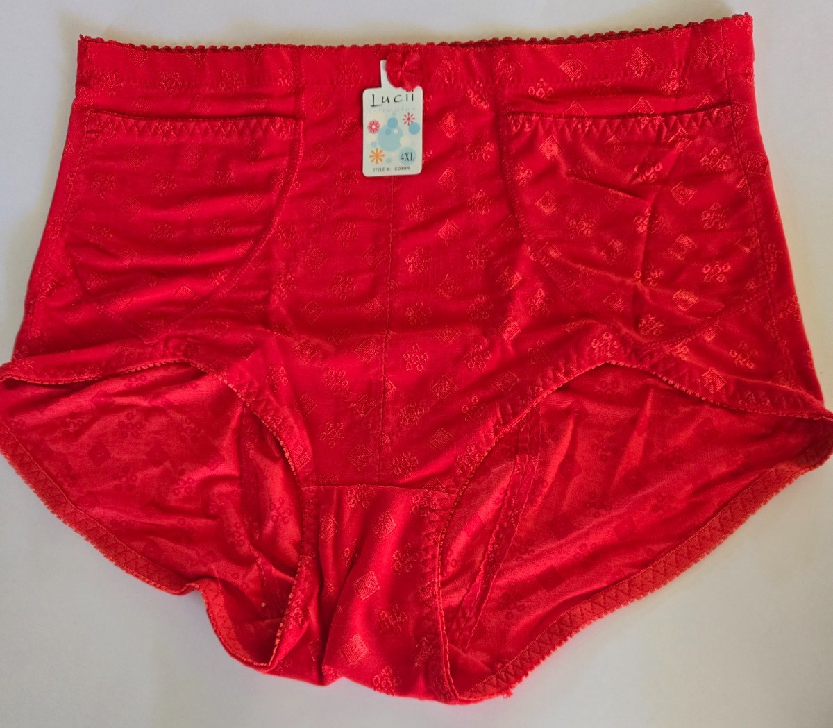 3NWT LUCII WOMENS 2POCKET POLYESTER TRAVEL BRIEF PANTY GIRDLE BOTTOM SUPPORT 4XL