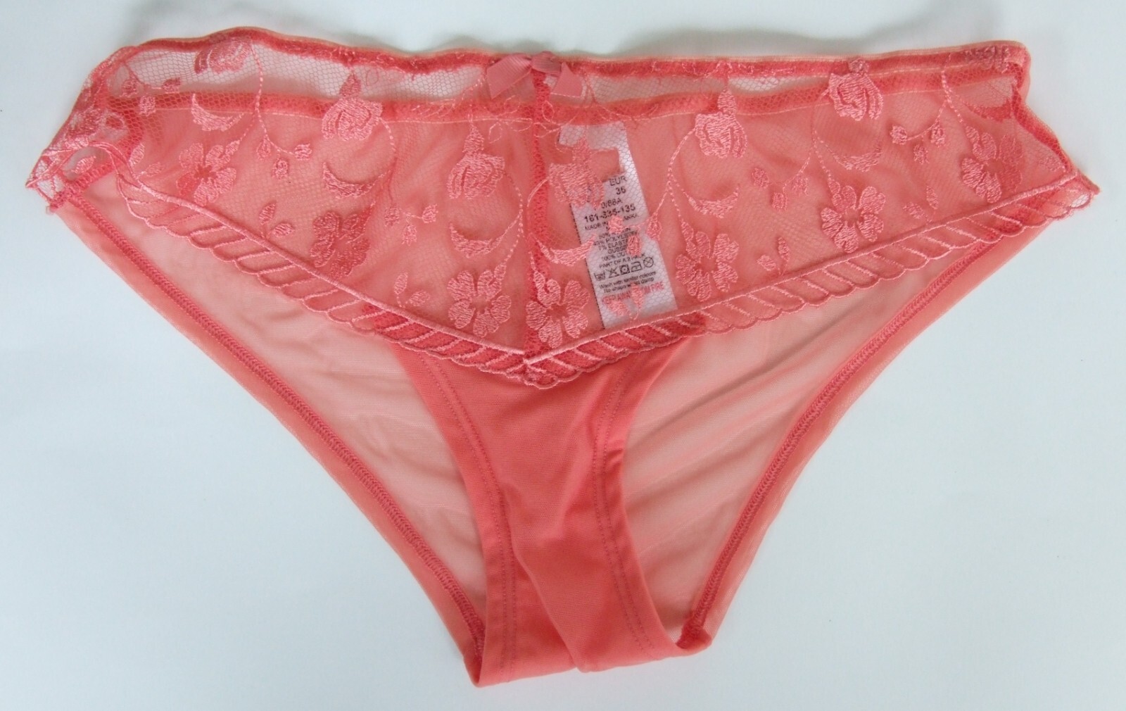 EX Chainstore size 8 ladies/girls knickers panties briefs Coral