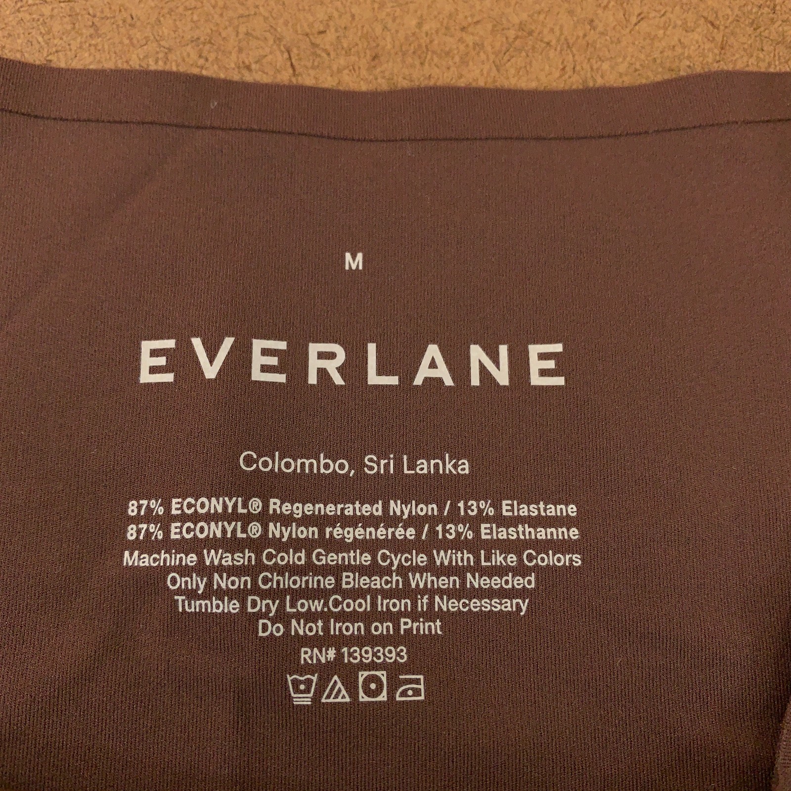 Everlane Womens Size Medium Brown Black Bikini Panty 2 Pieces New