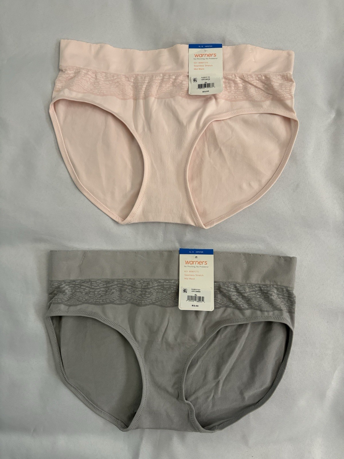 NEW Warners Panty No Pinch No Problems Hipster Panties 2 Pair Women Size XLarge