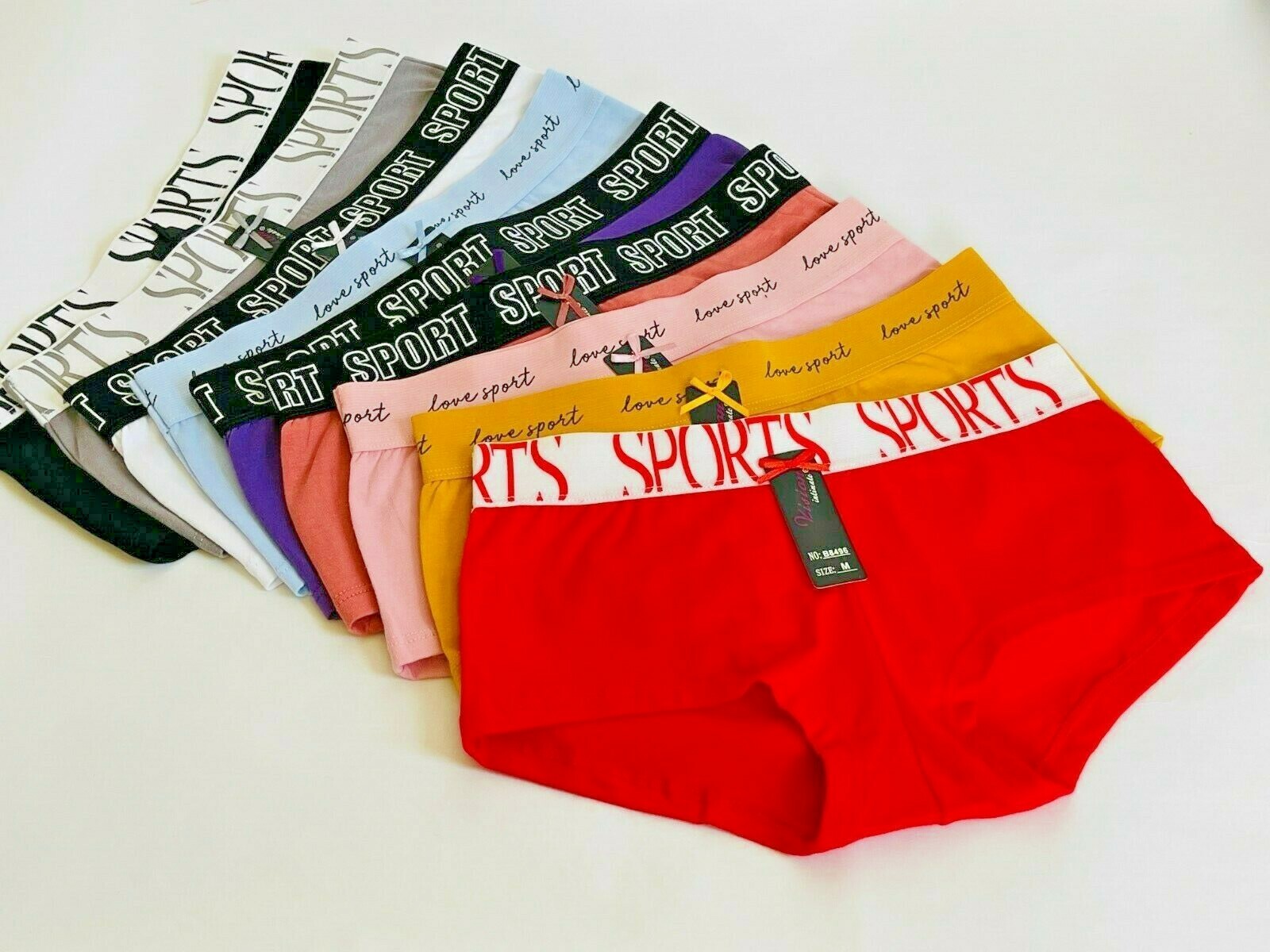 NEW! 6-12 Boyshorts Panties Cotton Underwear Women Ladies Girls Boxer S -XL 8496