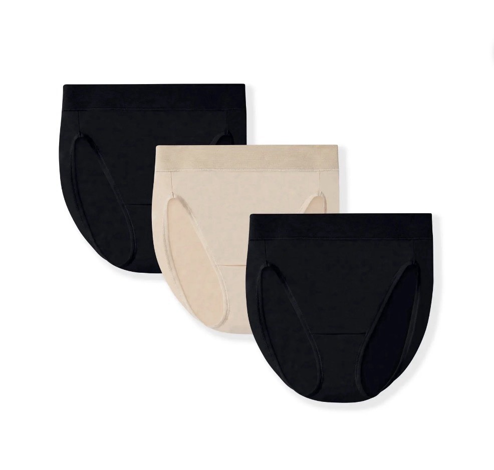 3-Pack VANITY FAIR Radiant Women’s 5XL/12 Hi-Cut Briefs 360 Comfort Soft Flex