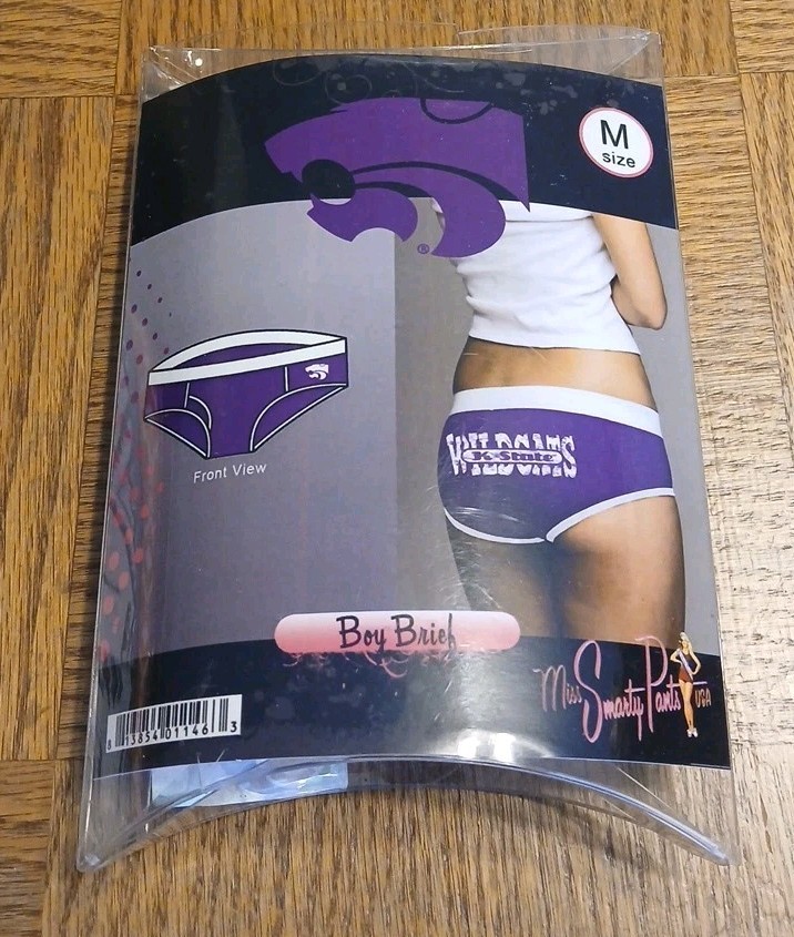 Kansas State University Wildcats College Logo Boy Women’s Briefs Panties Med