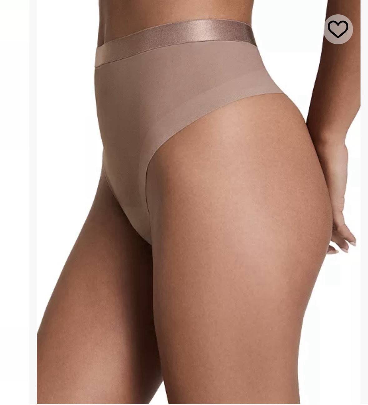 SPANX #10574R SUPER SMOOTH SHEER SENSE THONG PANTY, XL, CAFE AU LAIT, NWT $38