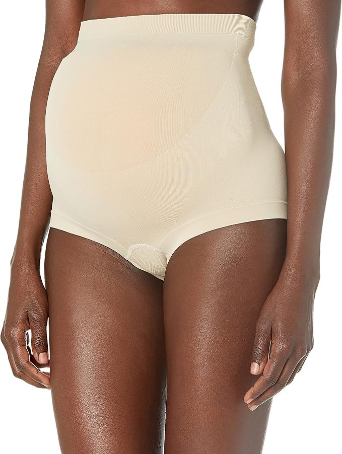 NWT Annette Women’s S Soft & Seamless Pregnancy Panty – Boyshort S-401BOX Beige