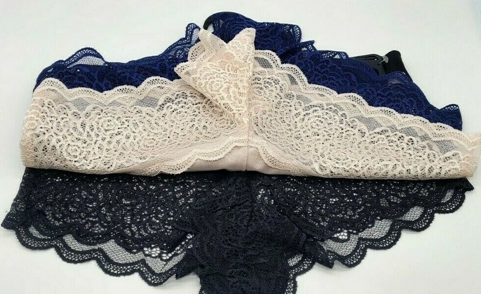 Prima Valentina ~ 3-Pair Women’s Underwear Panties Lace Plus Size: 1X, 2X, 3X