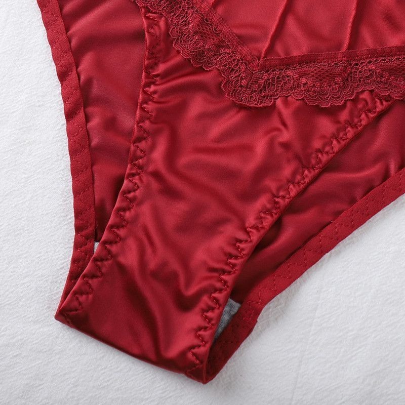 3 Pack Low Rise Seamless Bikini Panties – Lace Trim Cotton Gusset Sexy Underwear