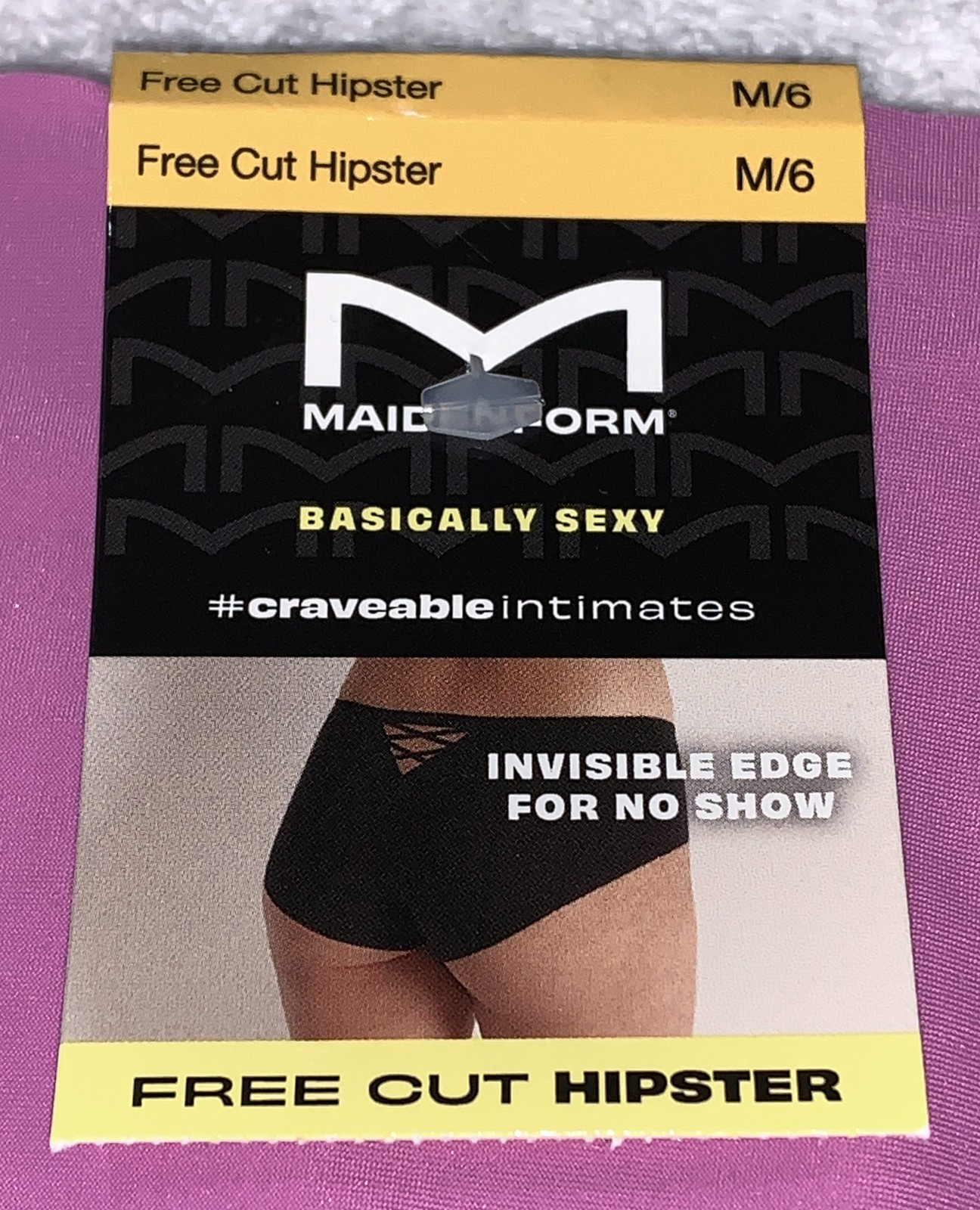 MAIDENFORM Basically Sexy M Free Cut Hipster Panty Womens Sz M 6 XL 8 2XL 9